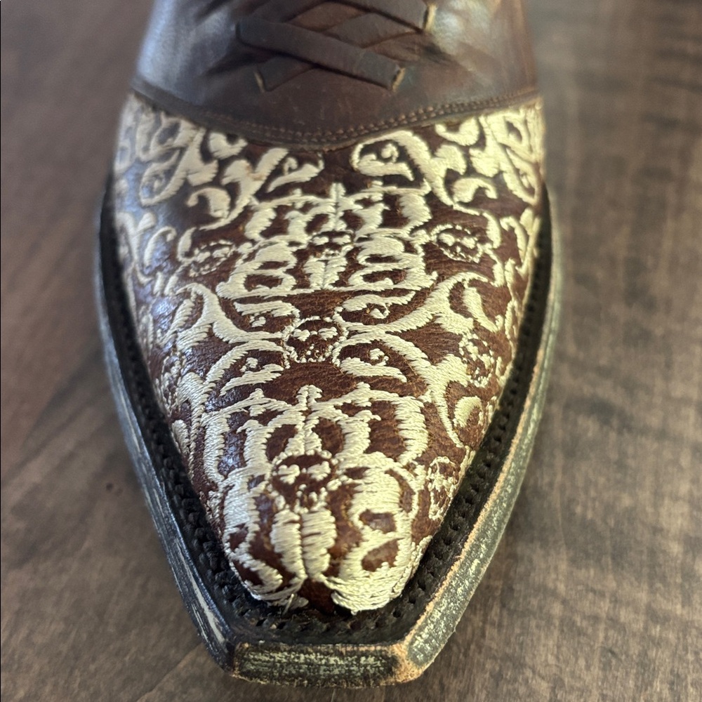 Old Gringo brown cream cowboy boots size 6.5. Never worn - Picture 5 of 8